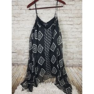 Billabong Dress Rapid Waves Black Ivory Asymmetric